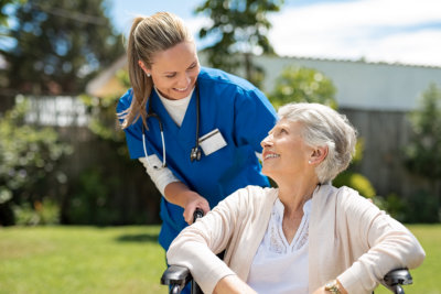 caregiver accompanying patient